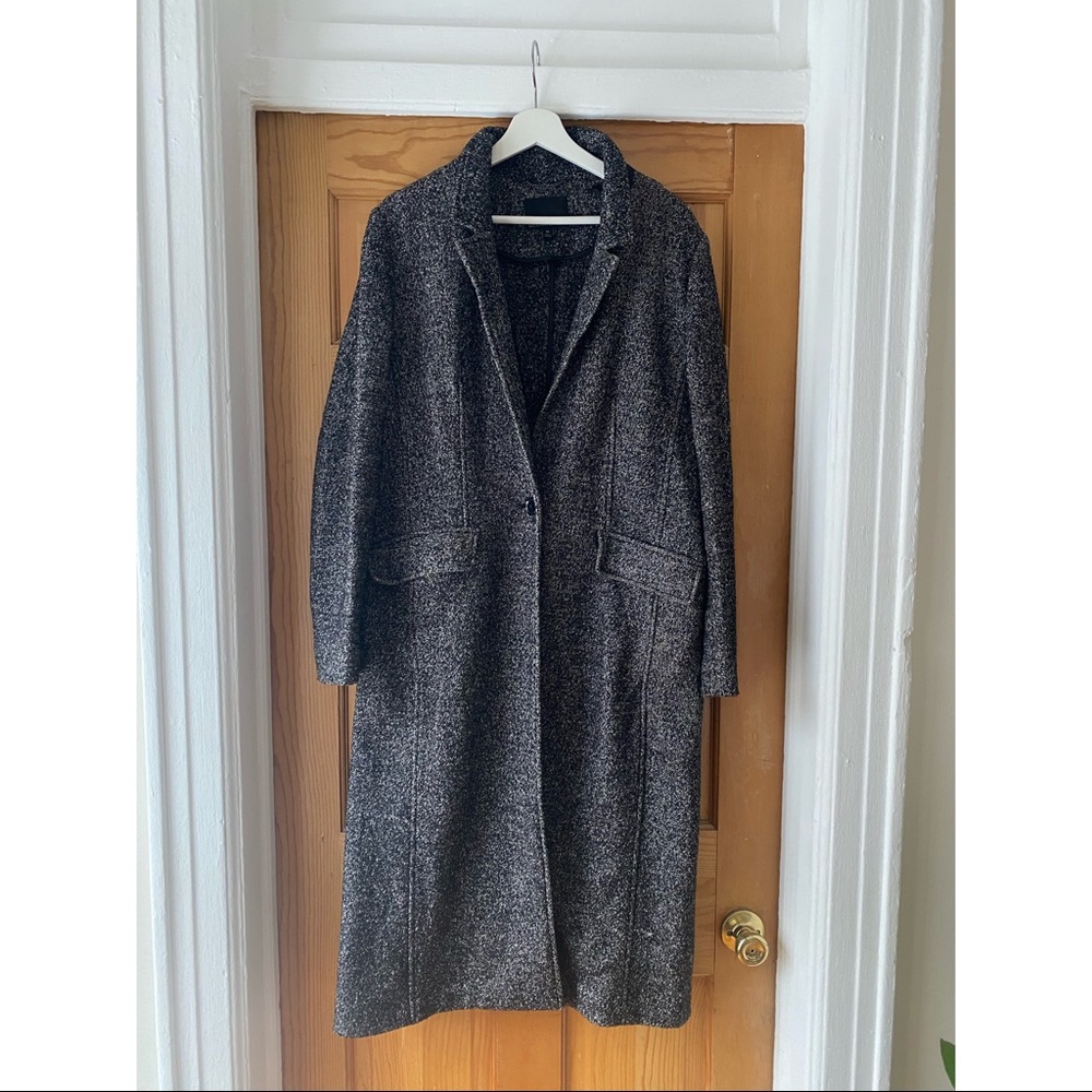 Banana Republic Speckled Gray Coat Size M